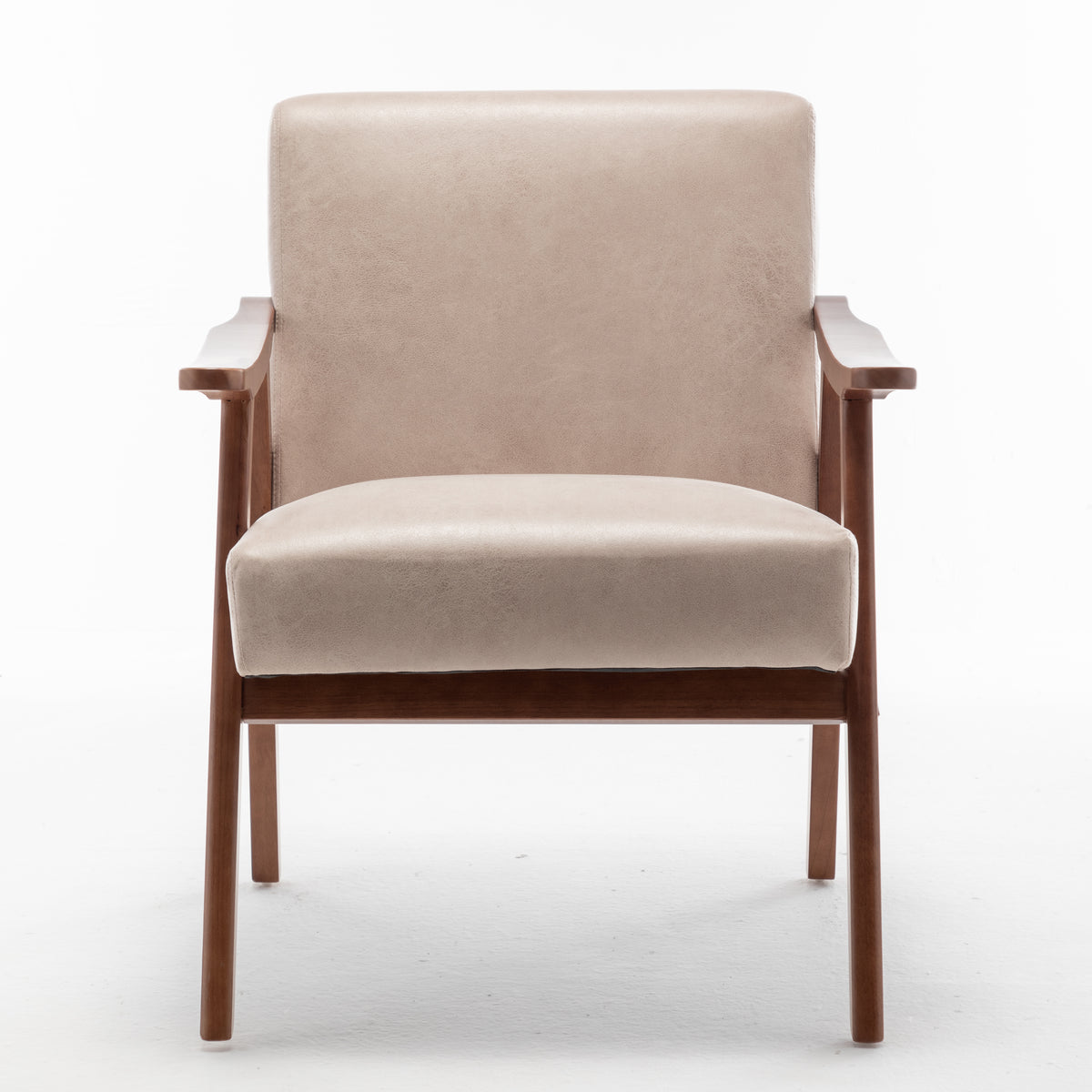 Oakwood Accent Armchair – Beige Linen
