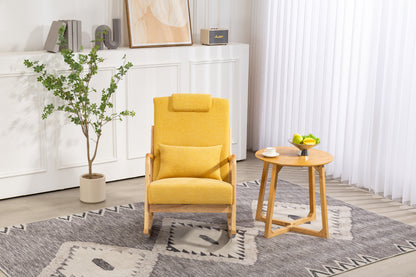 Upholstered Rocking Chair Gray