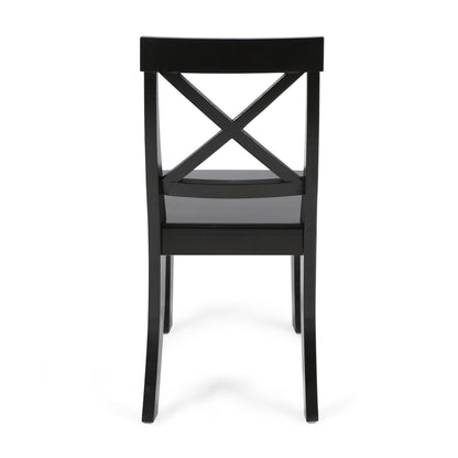 Farmhouse Acacia Dining Chairs Set of 2