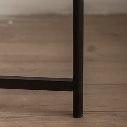 Thread Pattern Round Coffee Table Bronze