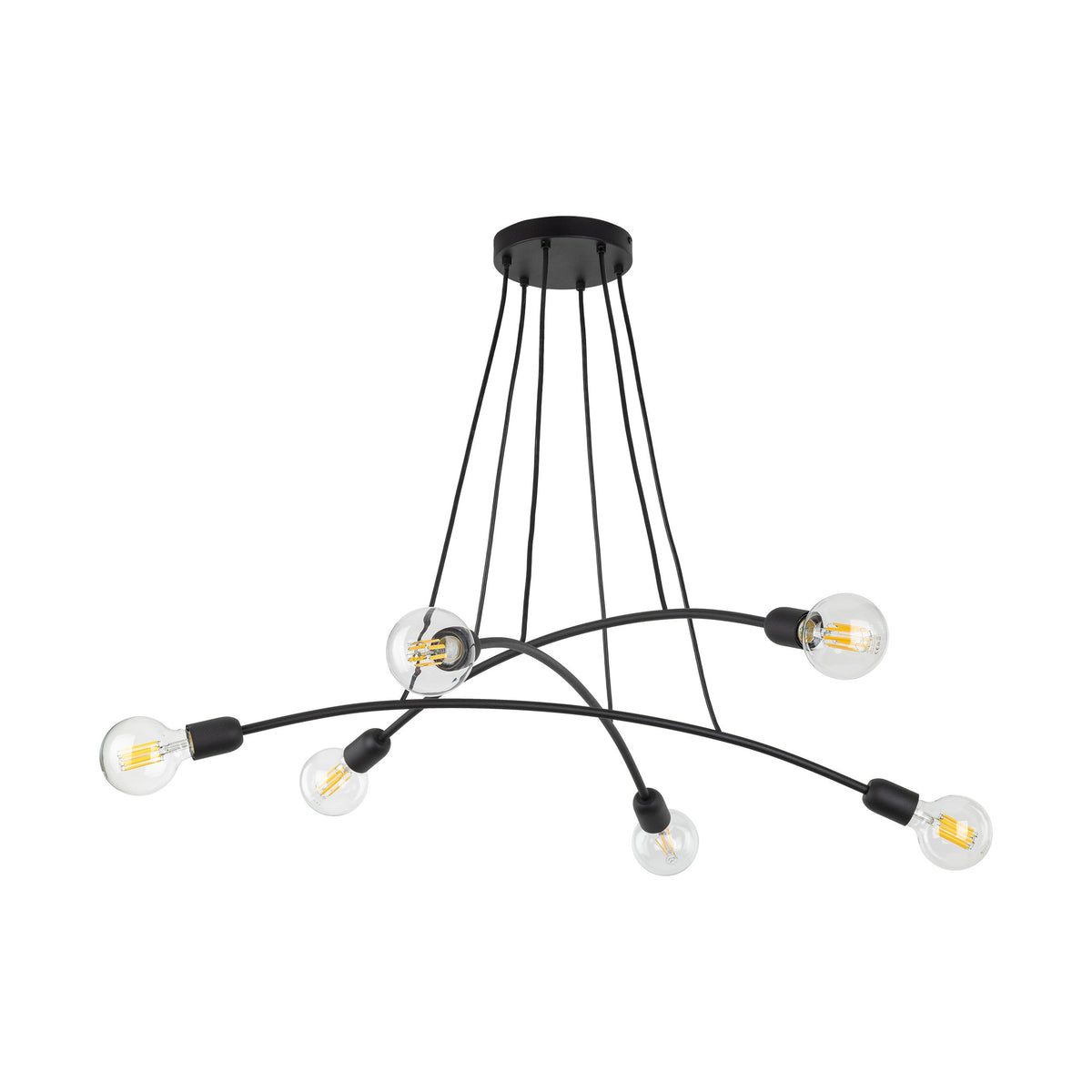 HELIX Black Minimalist Pendant Light 6
