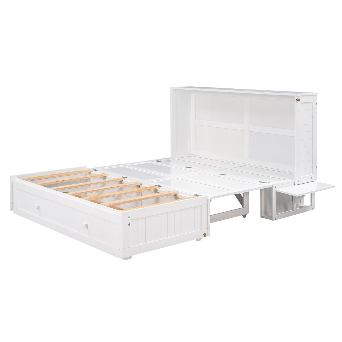 Queen Murphy Bed White