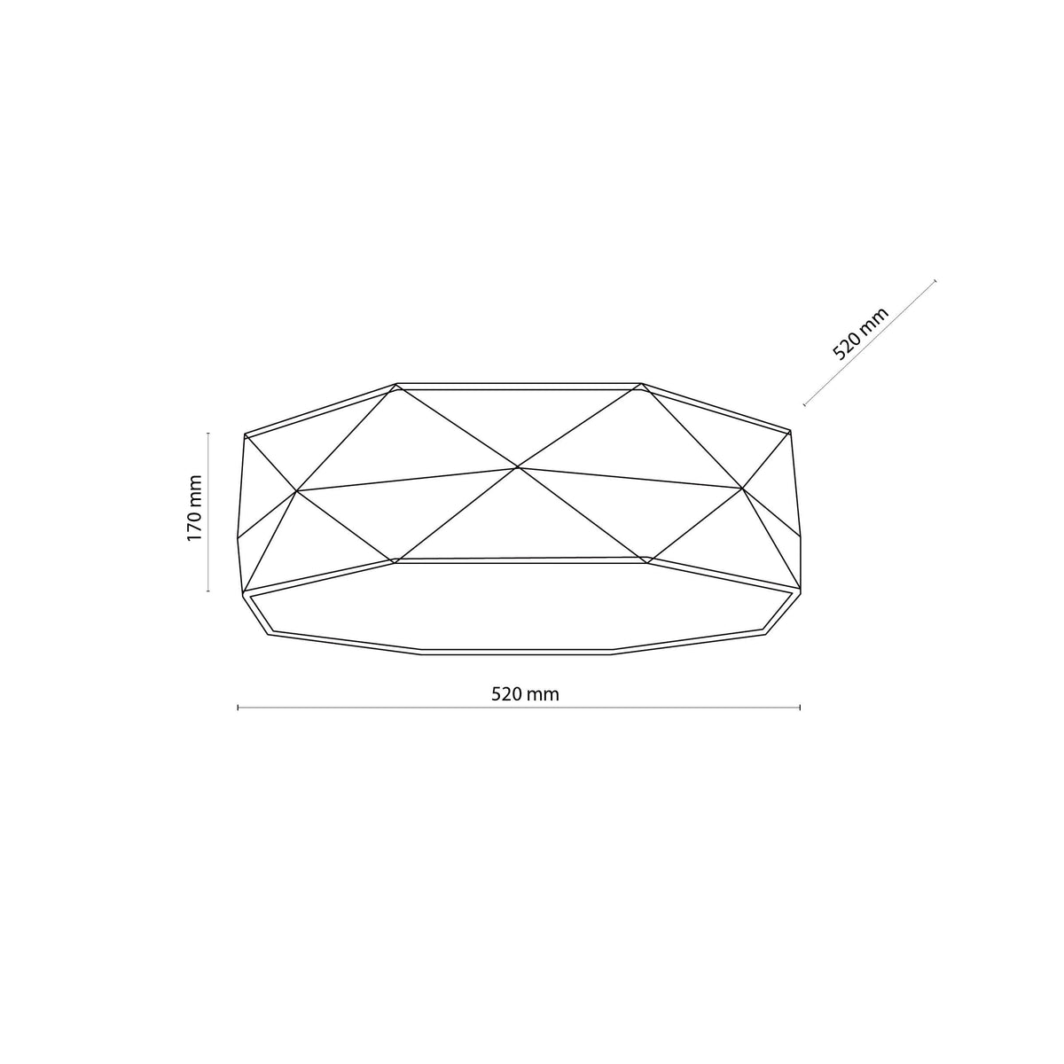 KANTOOR Beige Modern Flush Mount Light