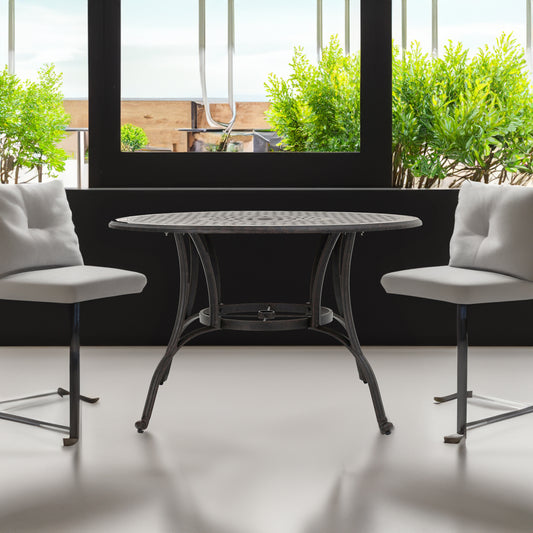 Bronze Aluminum Outdoor Dining Table