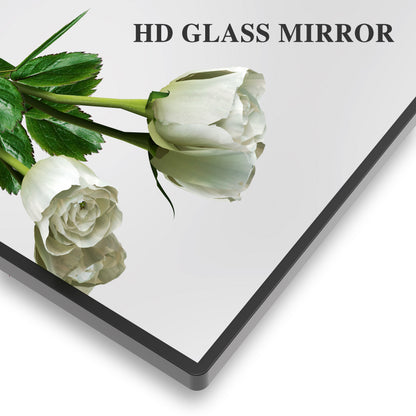 40x30” Rectangular Bathroom Mirror with Storage Rack