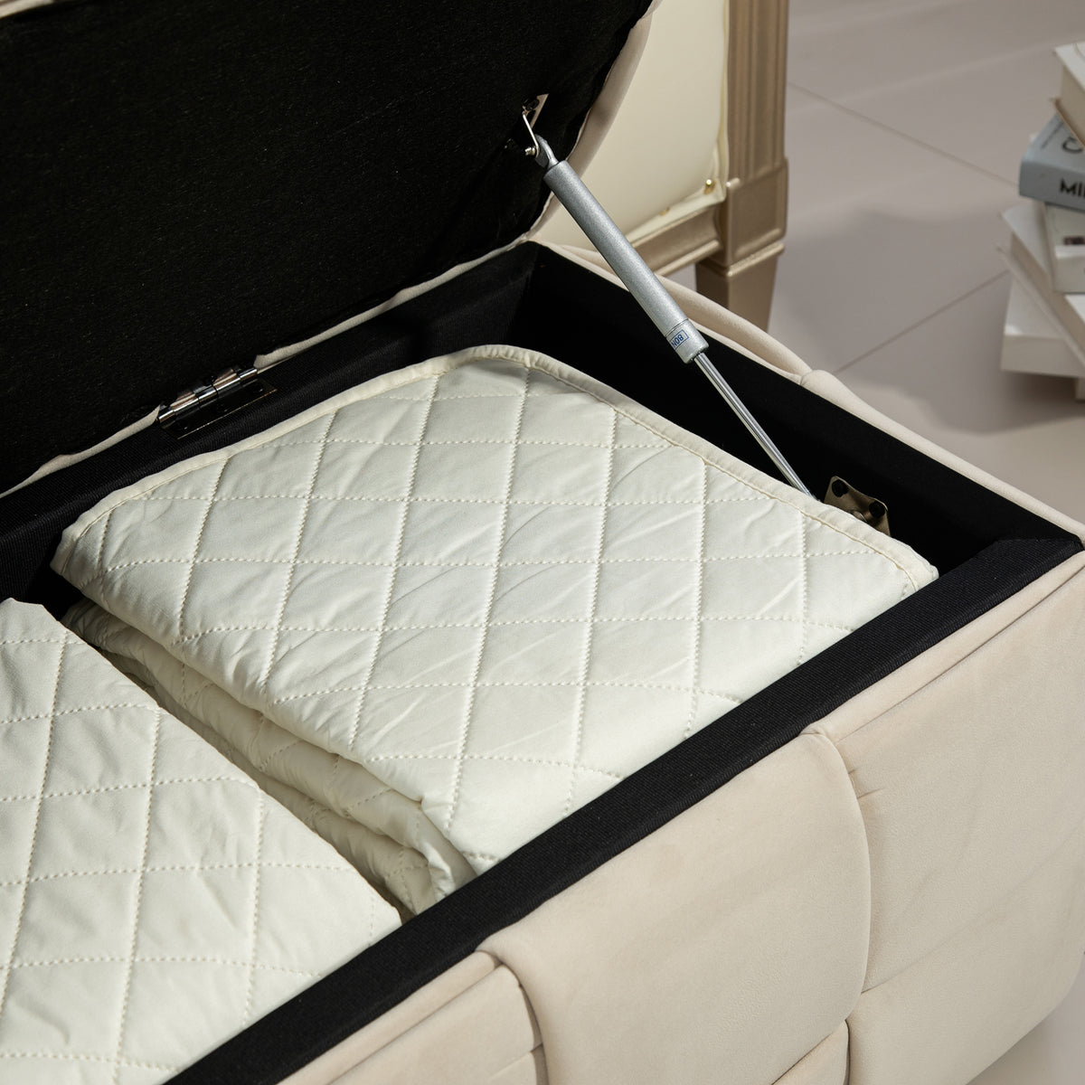 Ottoman Stool Beige