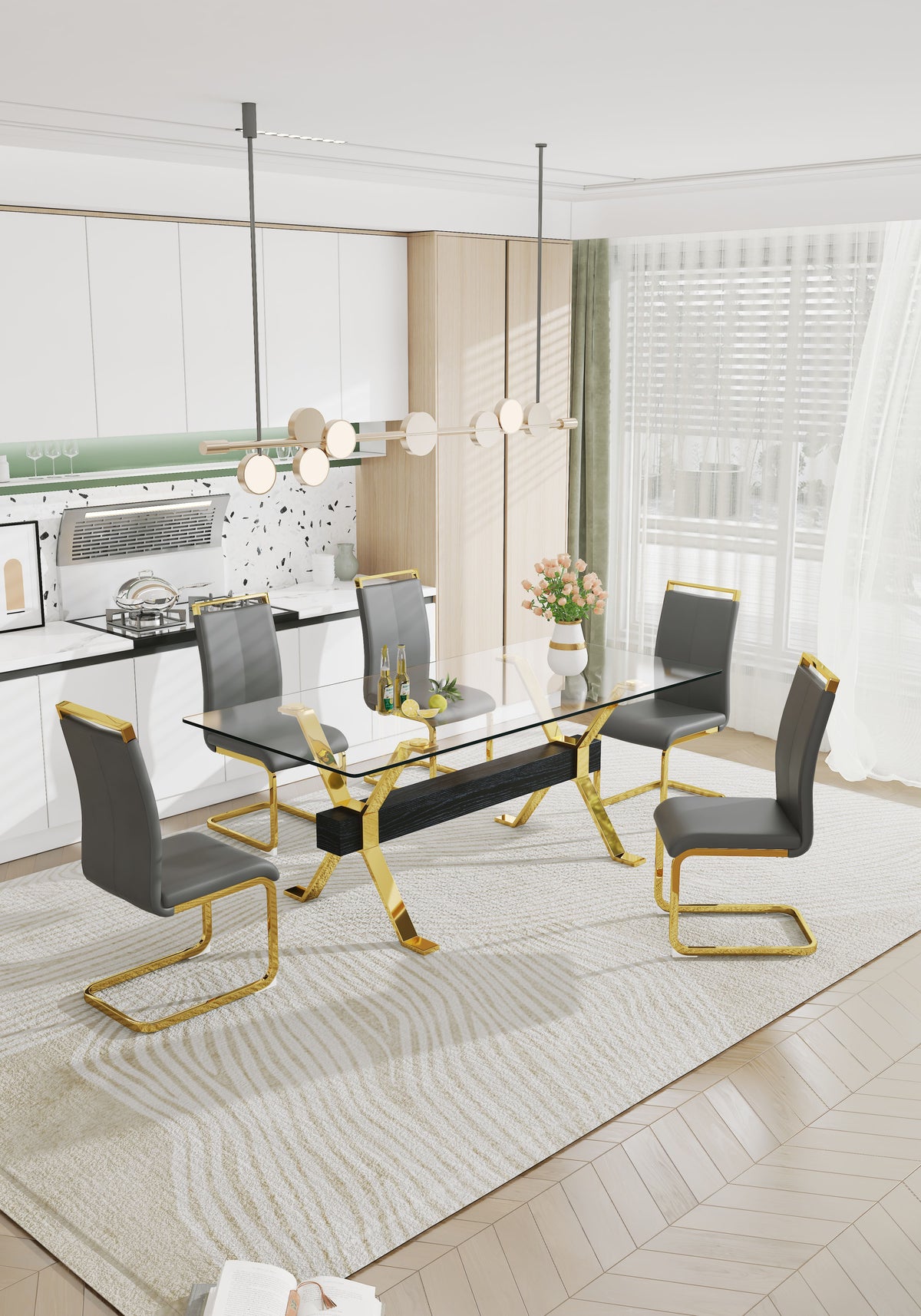 Tempered Glass Dining Table