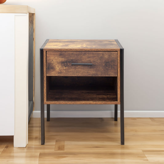 2-Piece Industrial Coffee Table Set – Modern Nesting Tables