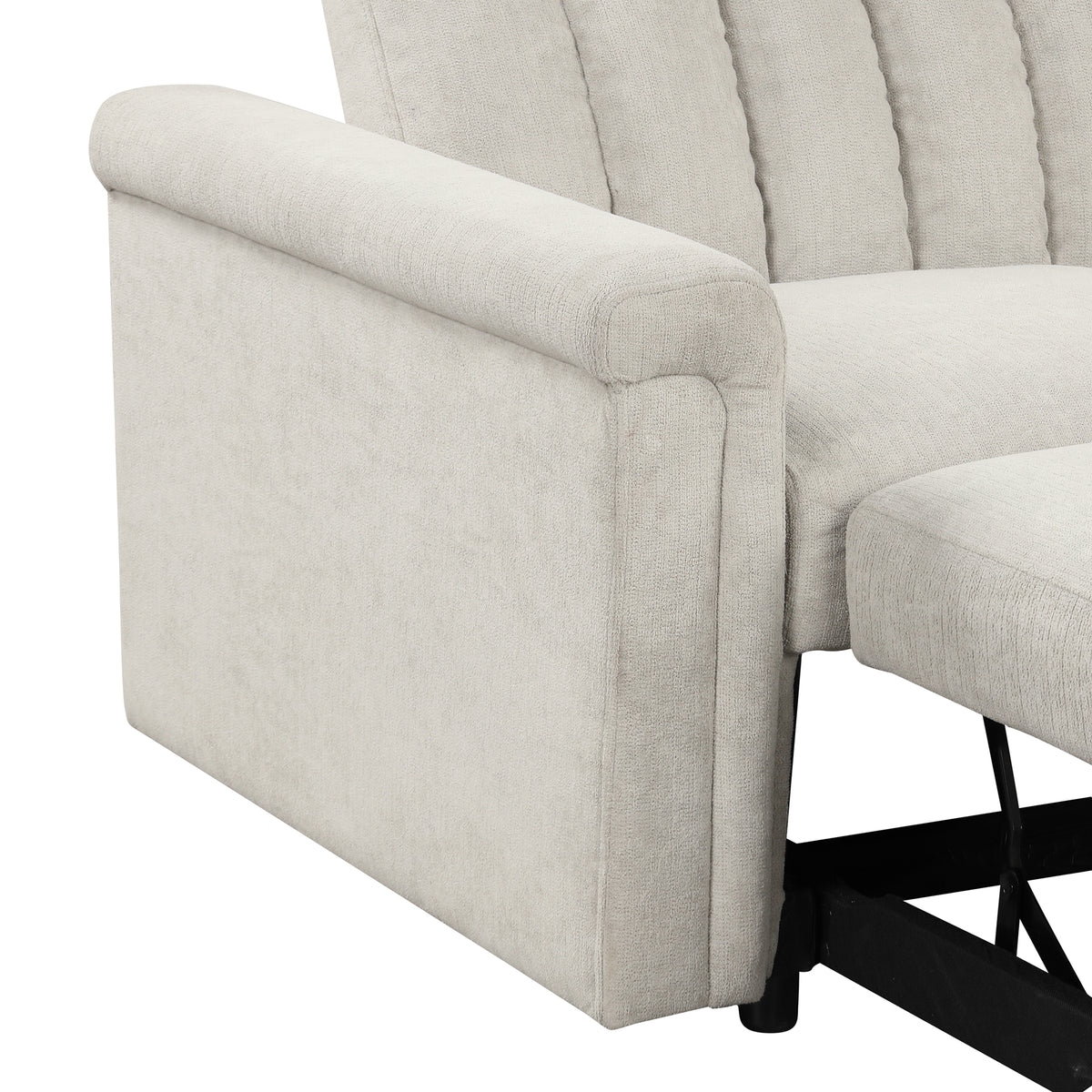 U-Style Convertible Loveseat Sofa Bed – Modern Sleeper with Storage
