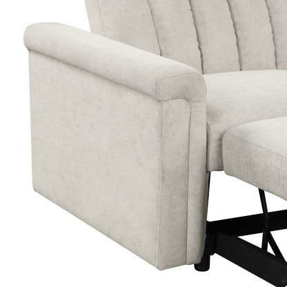 U-Style Convertible Loveseat Sofa Bed – Modern Sleeper with Storage