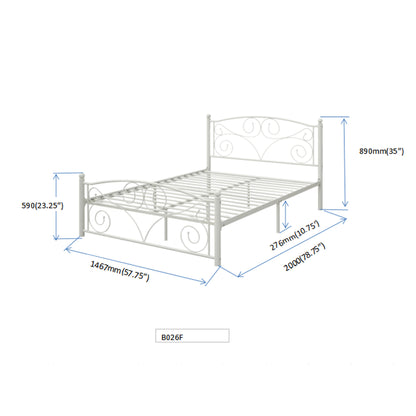 Full Metal Platform Bed