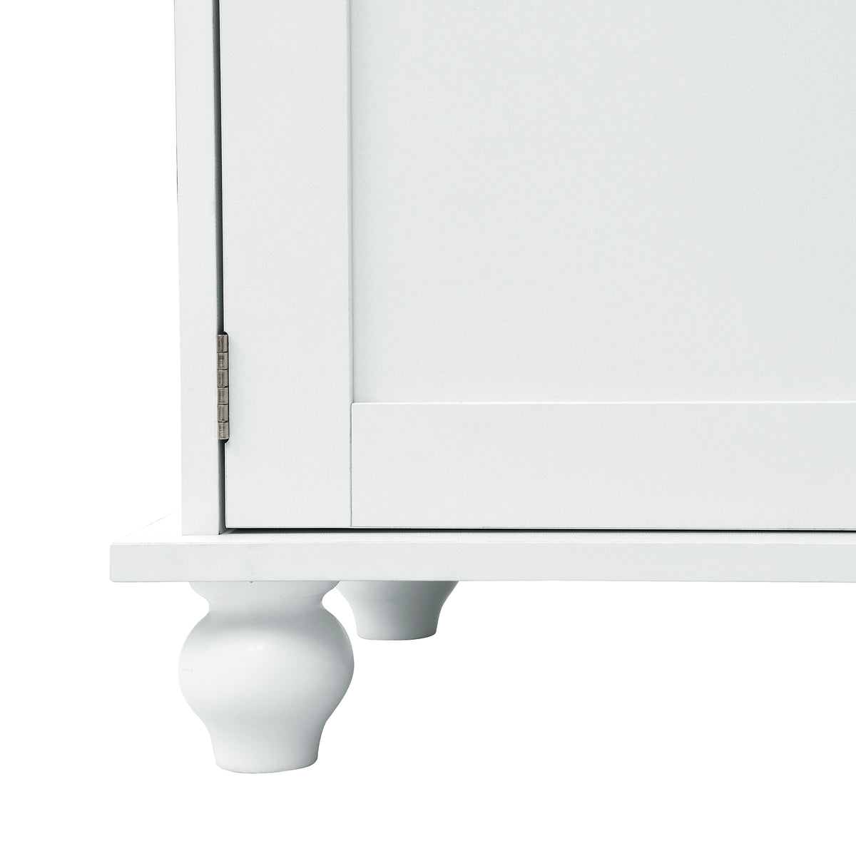 Modern Hall Tree with Drawers White