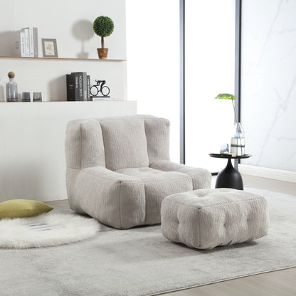 Fluffy Memory Foam Bean Bag Sofa – Indoor Lounge