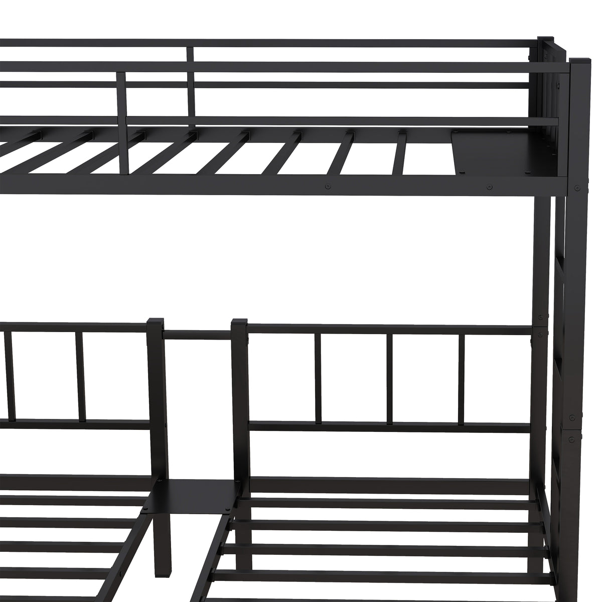 Triple Bunk Bed Black