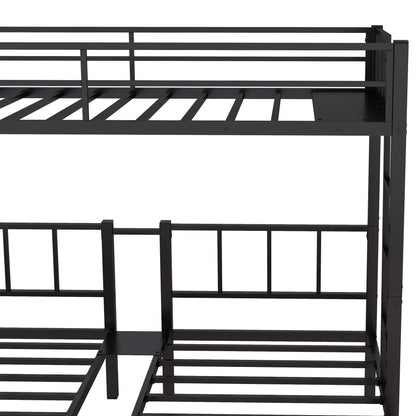 Triple Bunk Bed Black