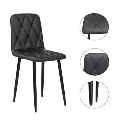 Modern Dining Chairs Set of 4 Gray