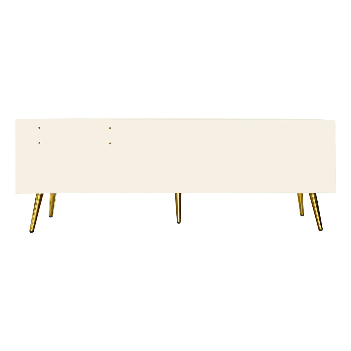 Modern Hidden Storage Bench White Upholstered Seat