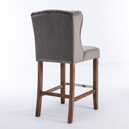 A&A Upholstered Bar Stools Set of 2