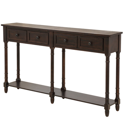 Console Table with Storage Espresso