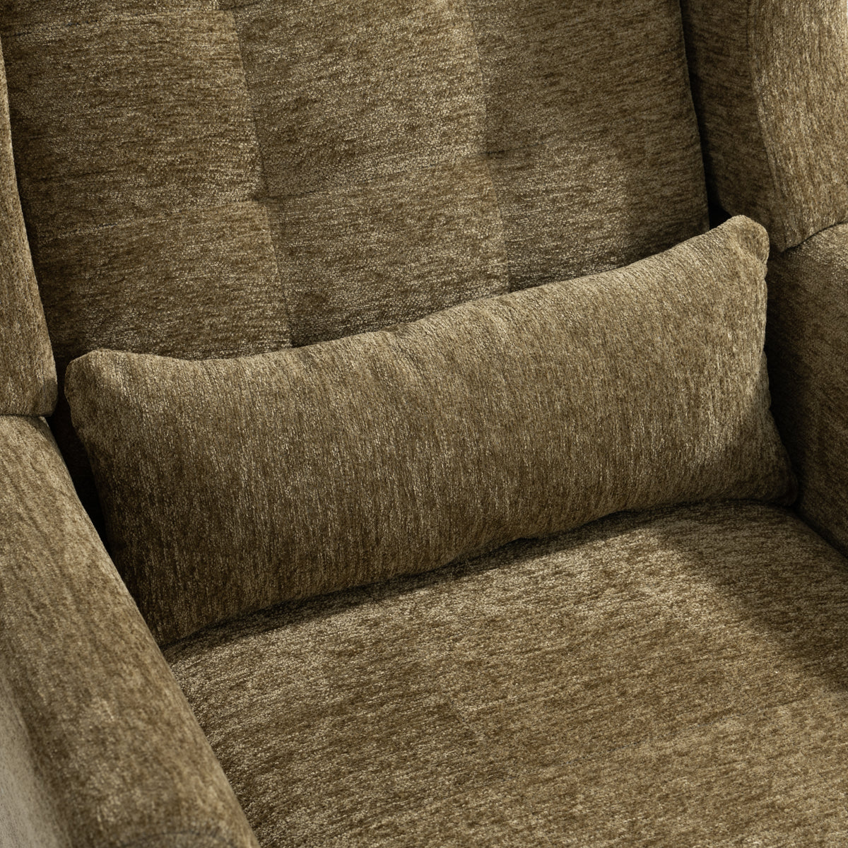 Upholstered Modern Accent Chair Foam Filled Gray