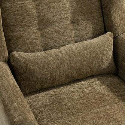 Upholstered Modern Accent Chair Foam Filled Gray