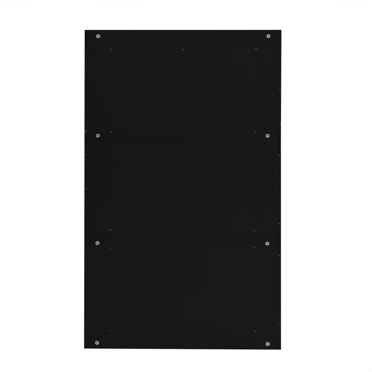 U-Can Black Shoe Storage Cabinet with 3 Flip Drawers