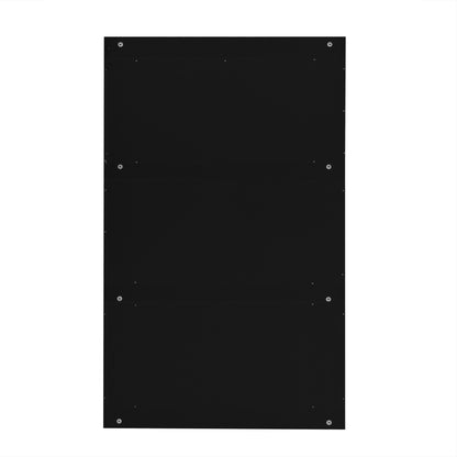 U-Can Black Shoe Storage Cabinet with 3 Flip Drawers