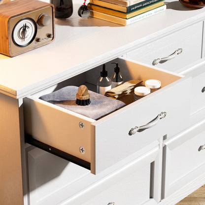 Modern 3-Drawer Dresser with Metal Pulls