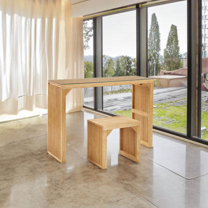 Pine Wood Dining Bench Natural Finish