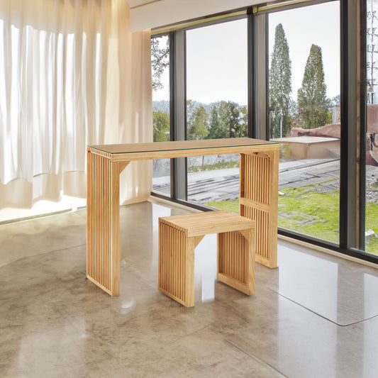 Pine Wood Dining Bench Natural Finish