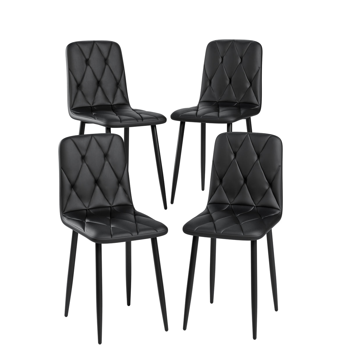 Modern Dining Chairs Set of 4 Gray