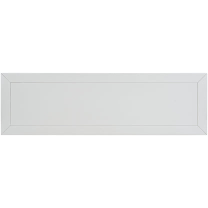 White Wood Console Table with Drawers