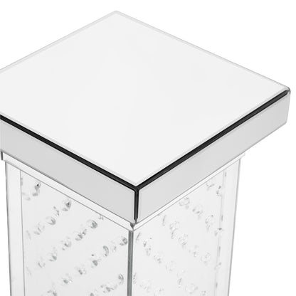 Crystal LED Side Table White
