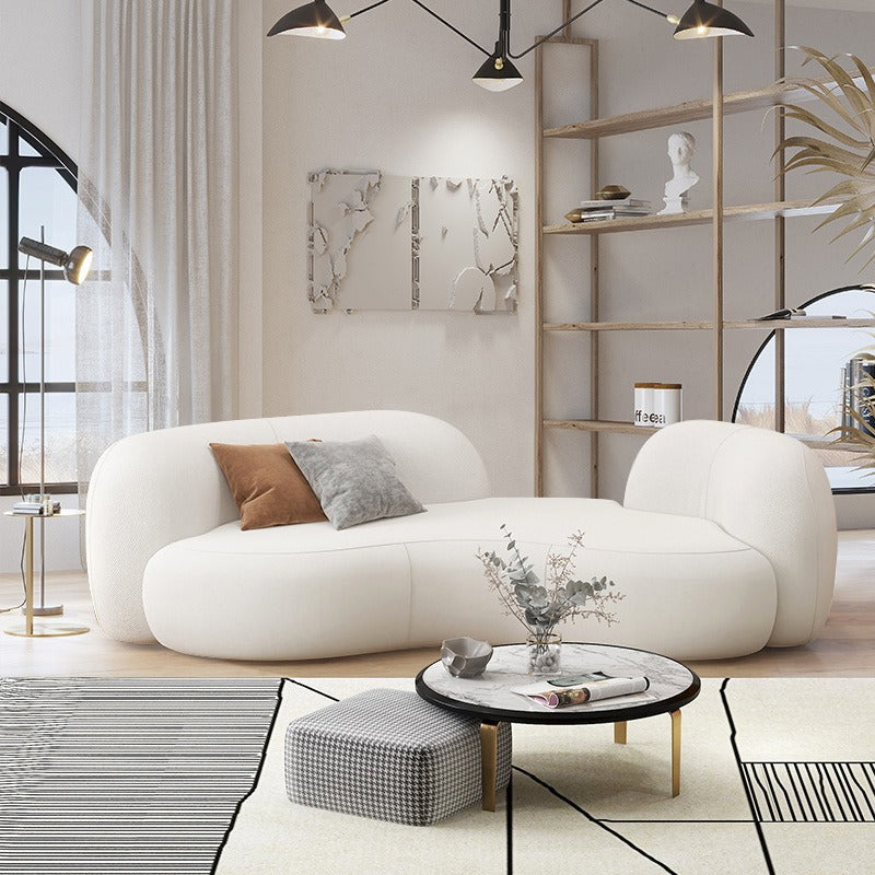 Albi Curved Fabric Sofa