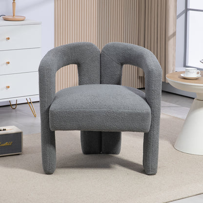 Teddy Fabric Dining Chair – Grey