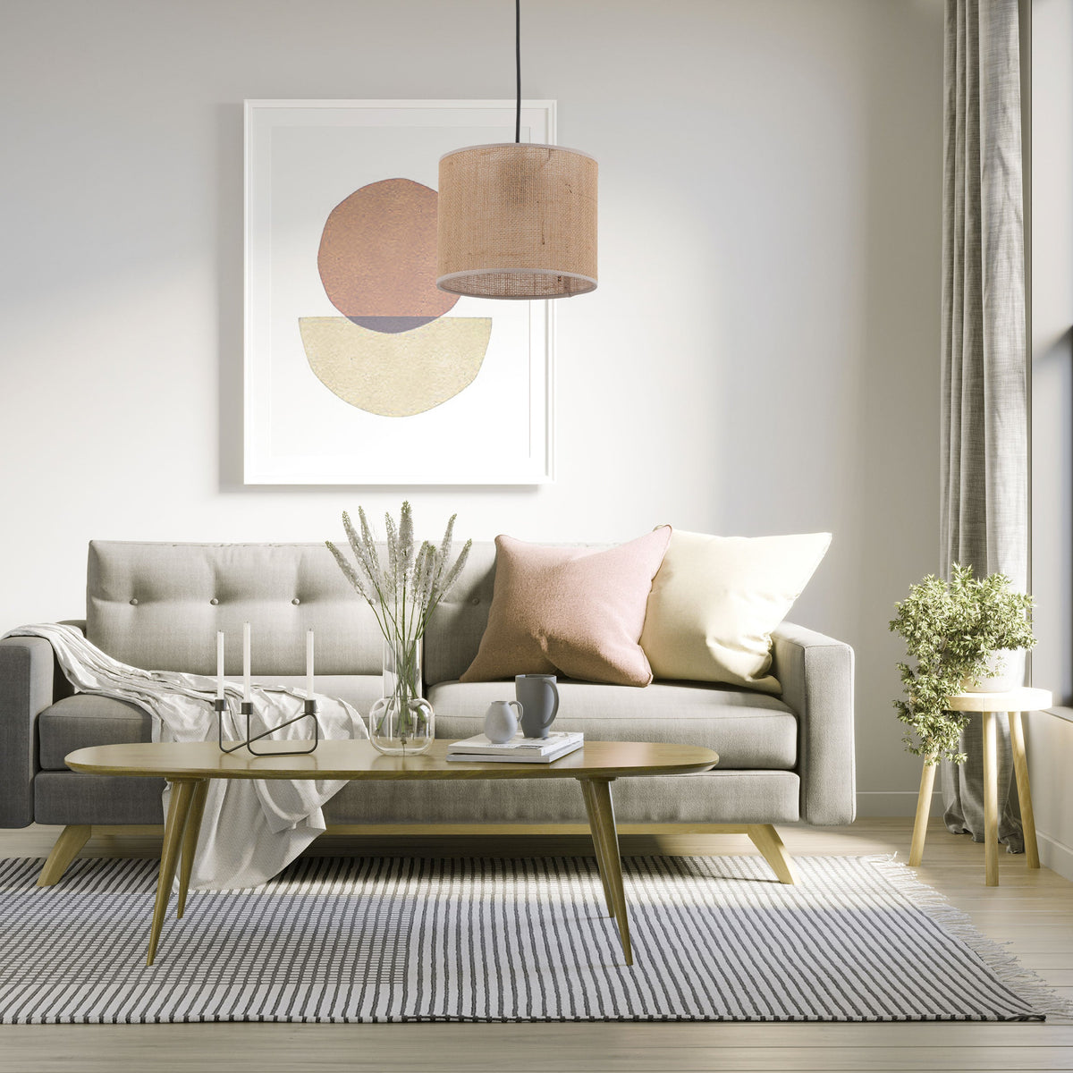 JUTE Natural Pendant Light