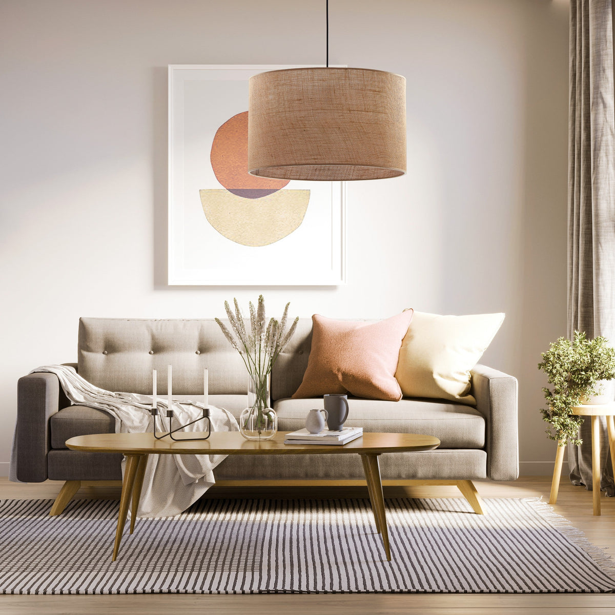 JUTE Natural Pendant Light