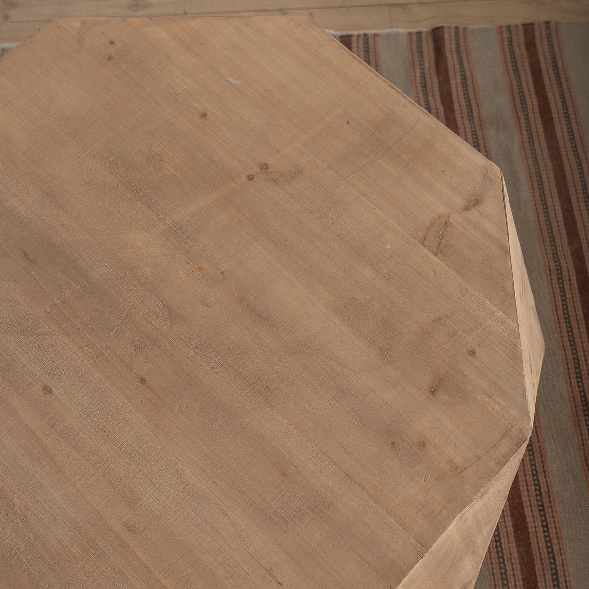 Embossed Pattern Coffee Table – Natural MDF