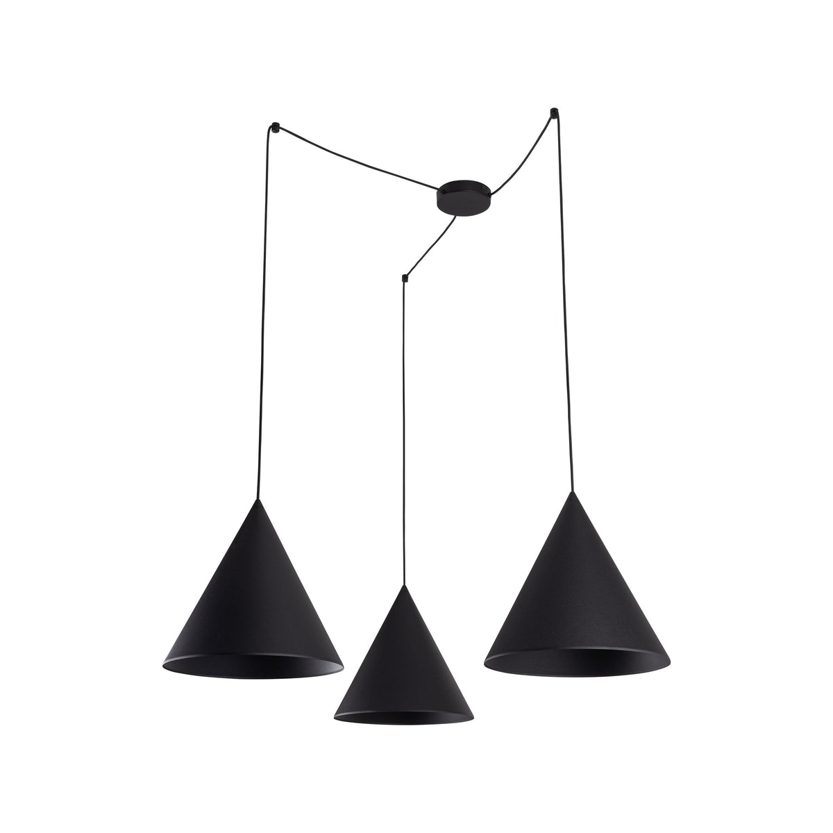 CONO Black Modern Minimalist  Suspension Light 3