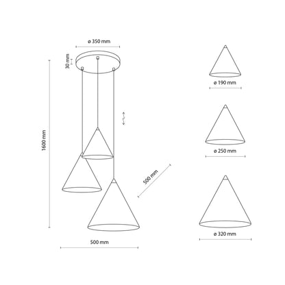 CONO Mix Modern Minimalist Pendant Light 3