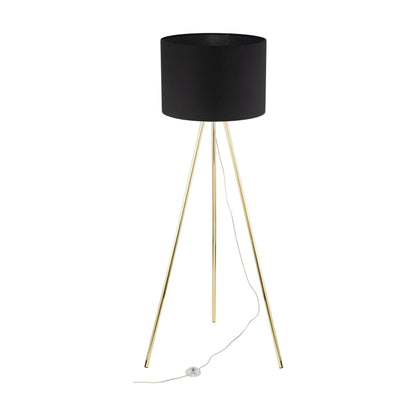 UMBERTO Black Modern  Floor Lamp