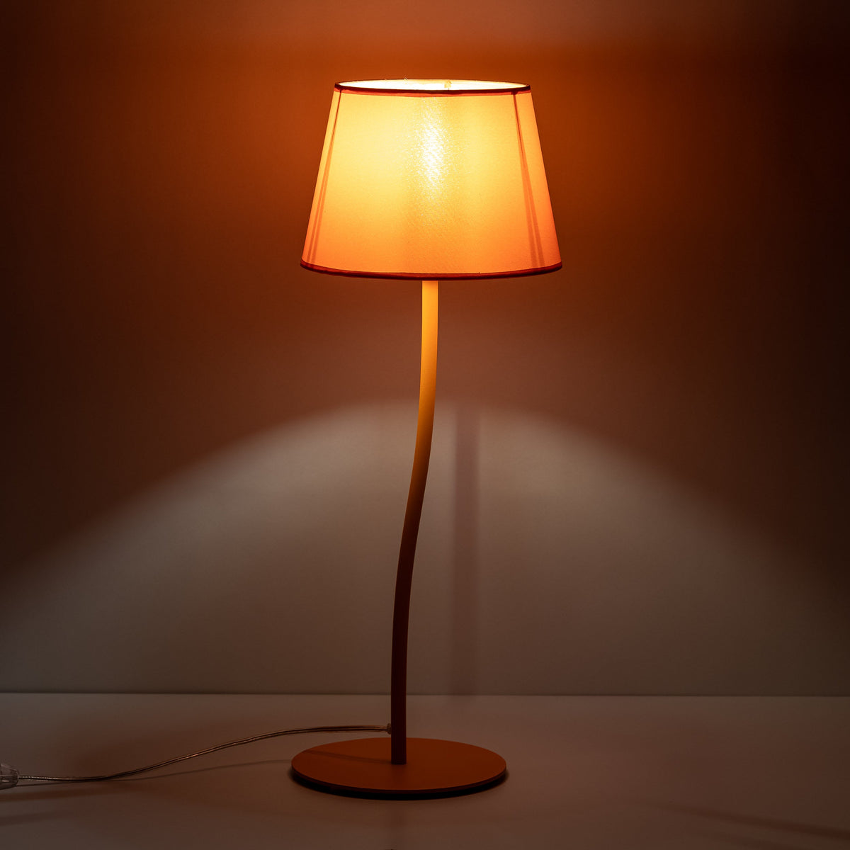 NICOLA Orange Mid-Century Modern Night Lamp