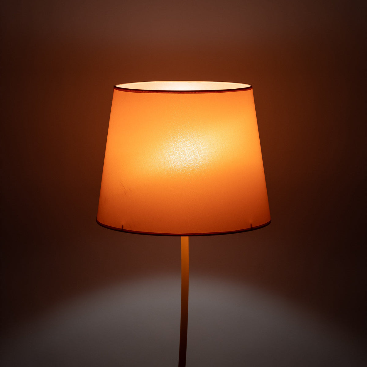 NICOLA Orange Mid-Century Modern Floor Lamp