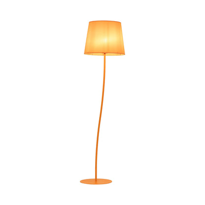 NICOLA Orange Mid-Century Modern Floor Lamp