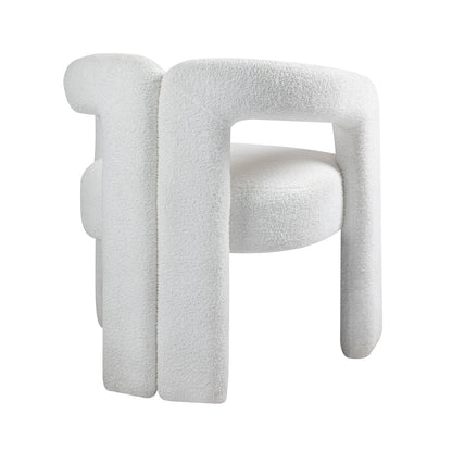 Teddy Fabric Dining Chair – Beige
