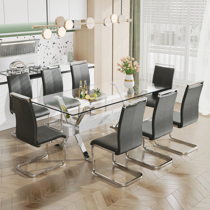 Glass Dining Table Modern Sleek Design