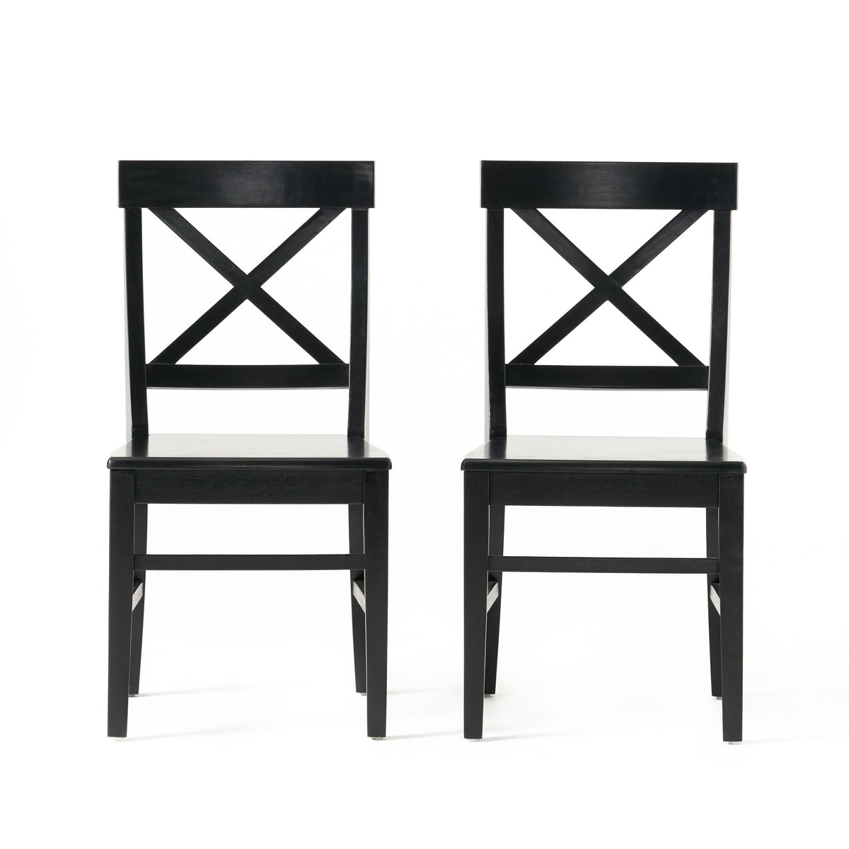 Farmhouse Acacia Dining Chairs Set of 2