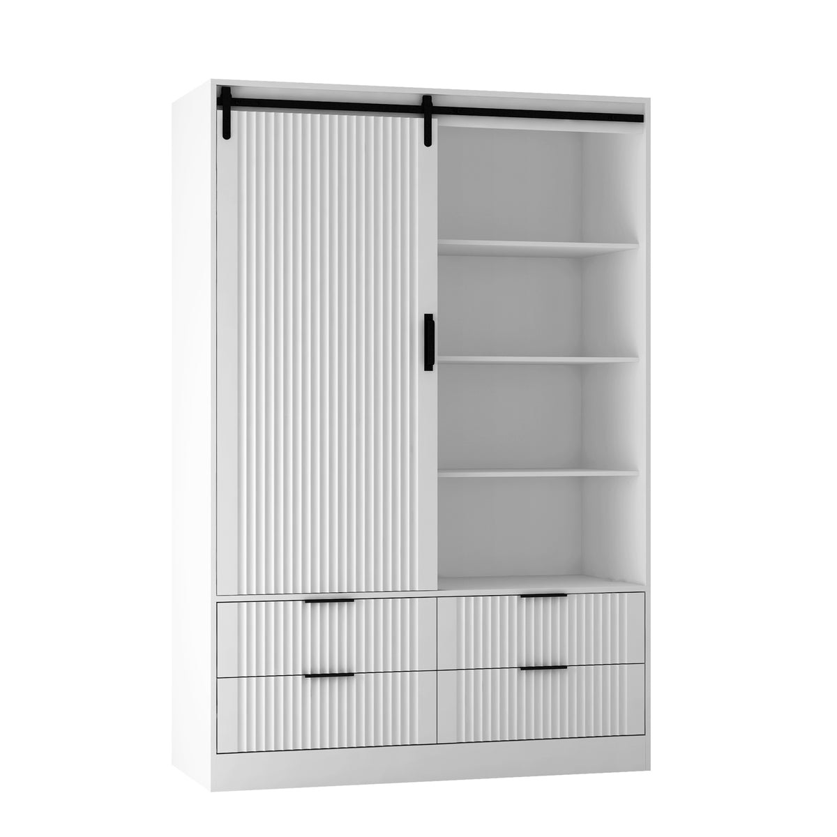 Tall Armoire Wardrobe White