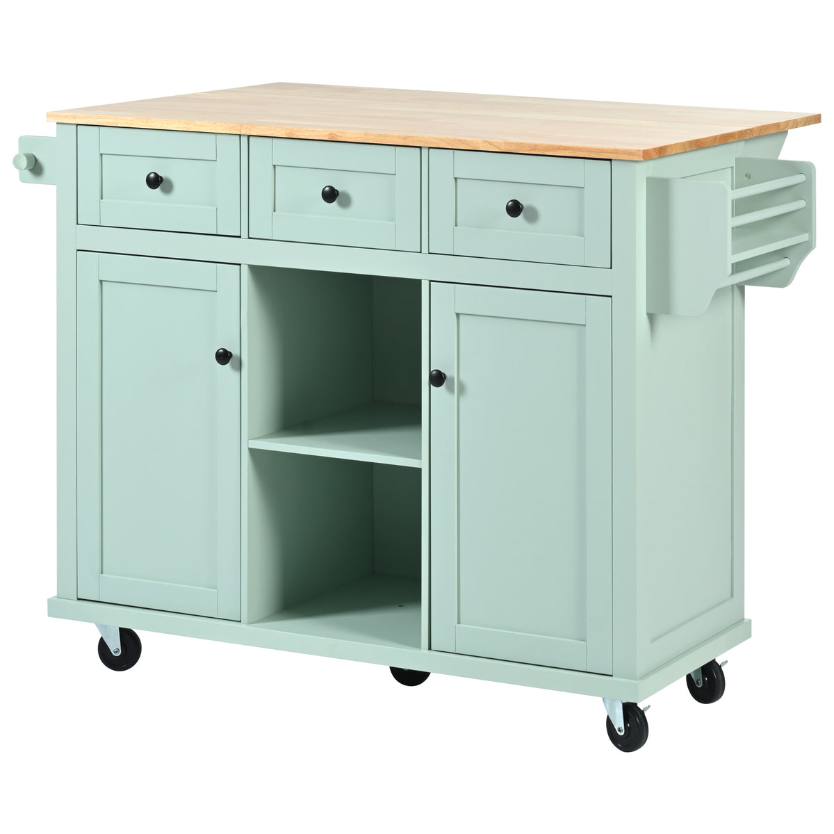 Kitchen Island Cart Mint Green