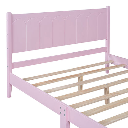 Full Platform Bed Pink